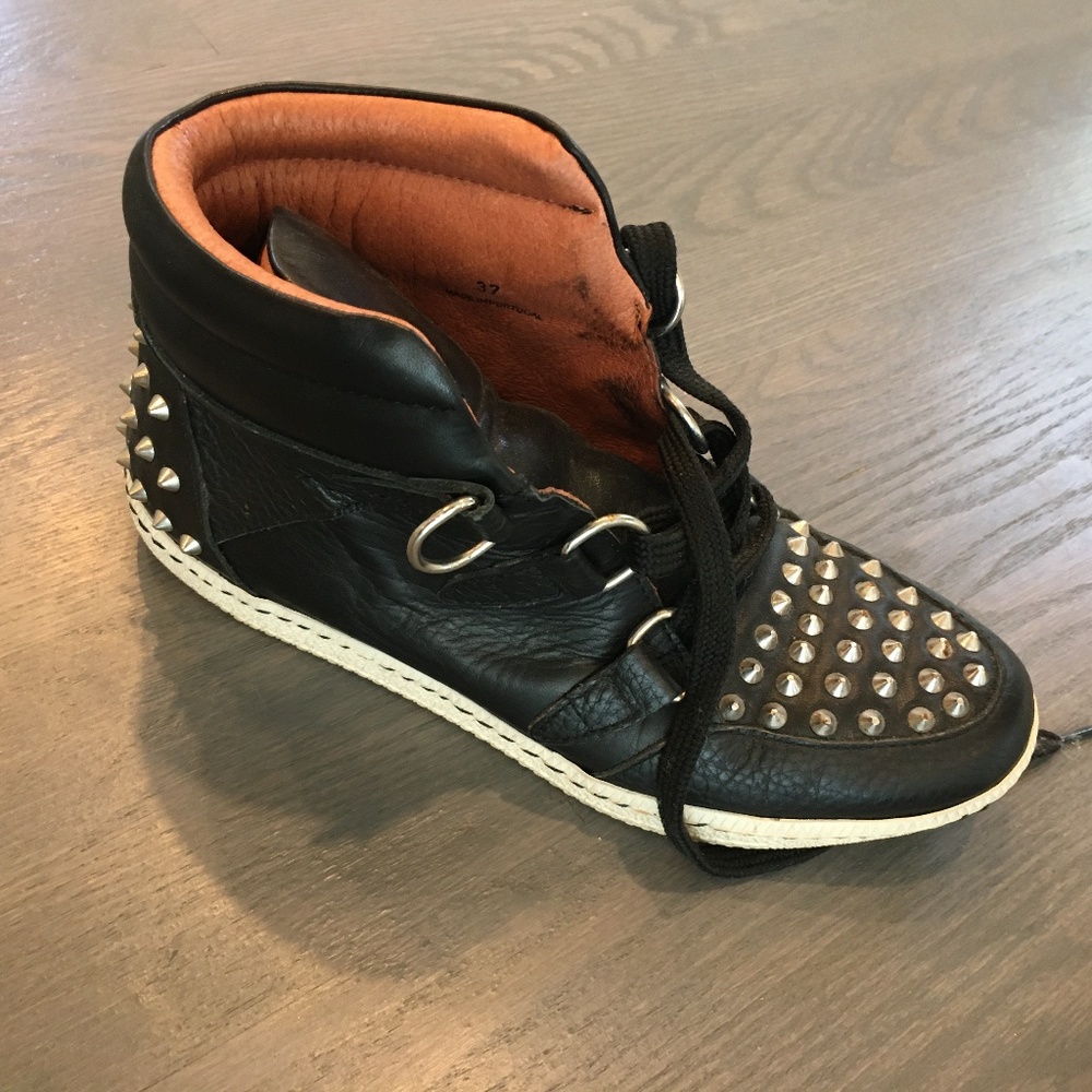Sandro studded sneakers